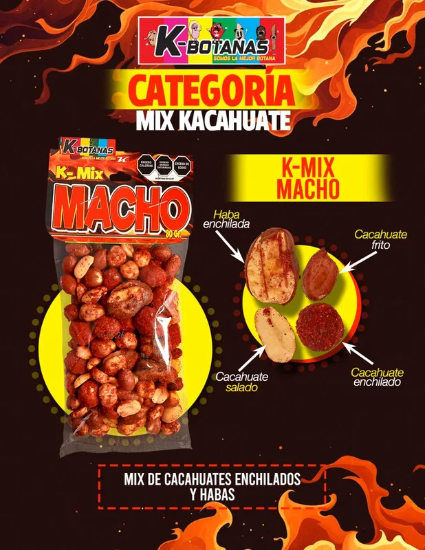 Cacahuate Mix Macho 80 Gr.