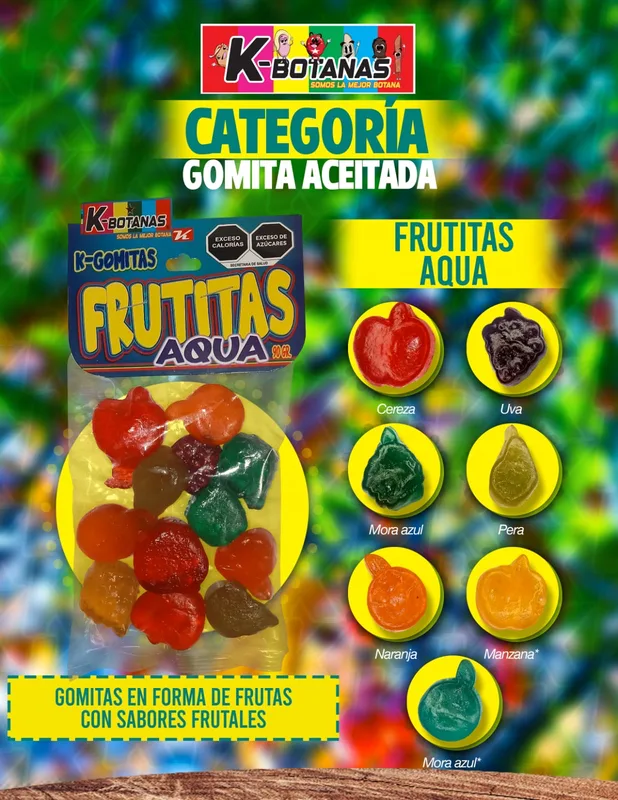 Gomitas Frutitas Aqua 90 Gr.
