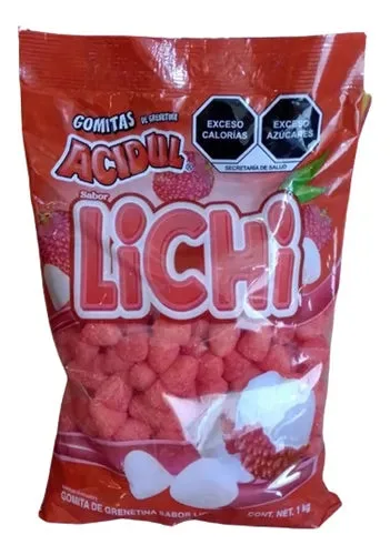 Acidul gomita sabor LICHI bolsa con 1 kilo