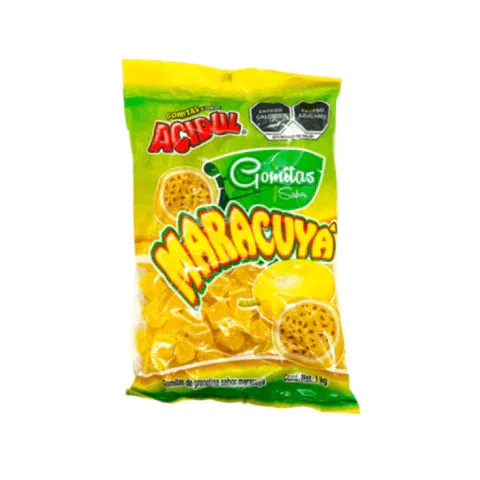 Acidul gomitas Maracuyá bolsa con 1 kilo