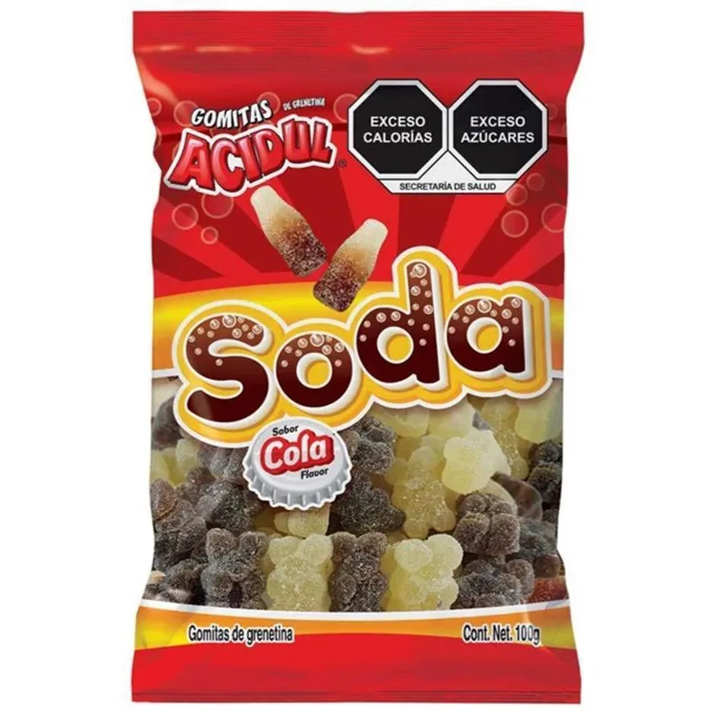 Acidul gomitas Soda bolsa con 1 kilo