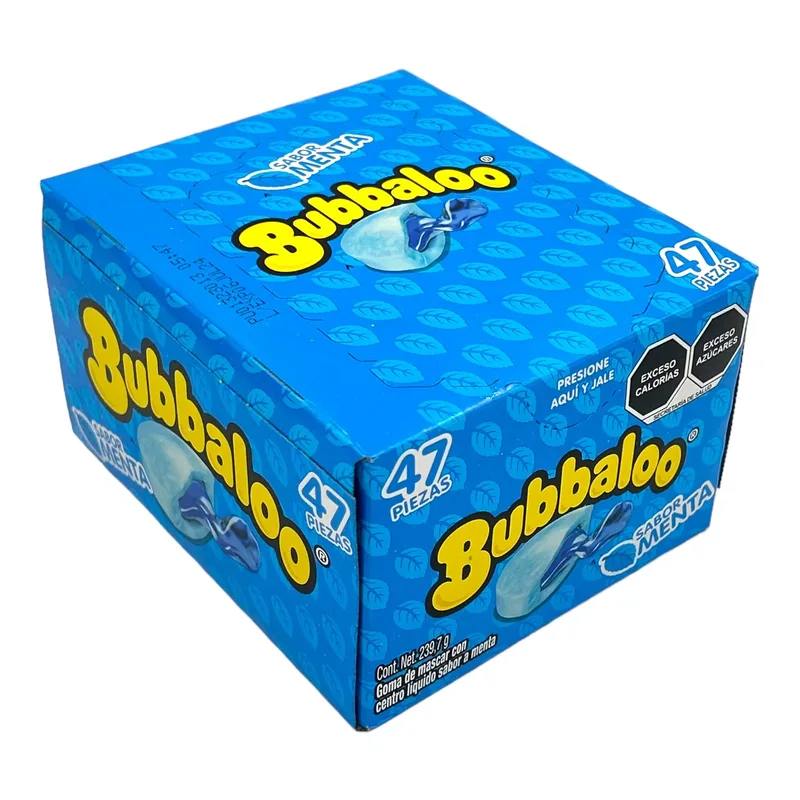 Adams chicle 47´s Bubbaloo Menta 32/47 pzs