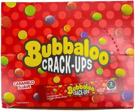 Crack-ups frutal con 50 sobres de 5gr Adams