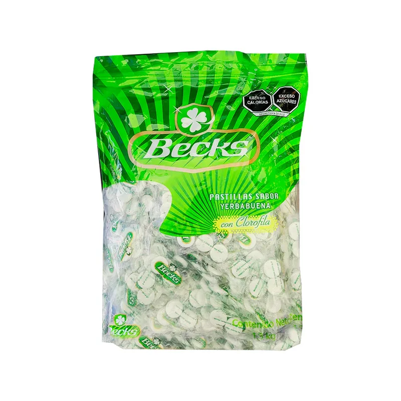 Beck Pastilla de Yerbabuena Bolsa con 100 pzs