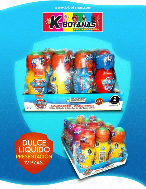 BONDY FIESTA PAW PATROL ROL LIPS 12 ZAS