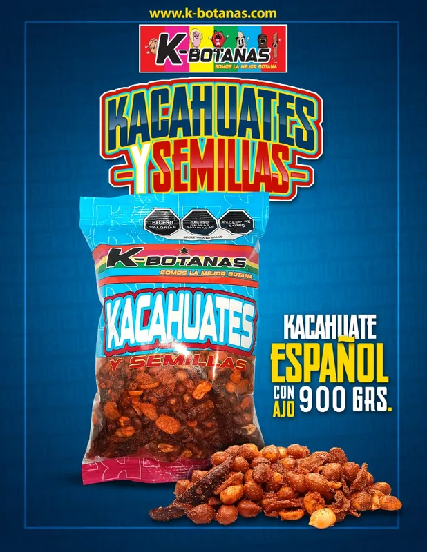 Cacahuate Español con Ajo .900gr