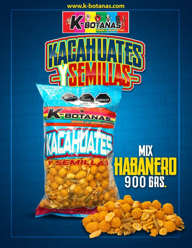Cacahuate Mix Habanero .900 gr