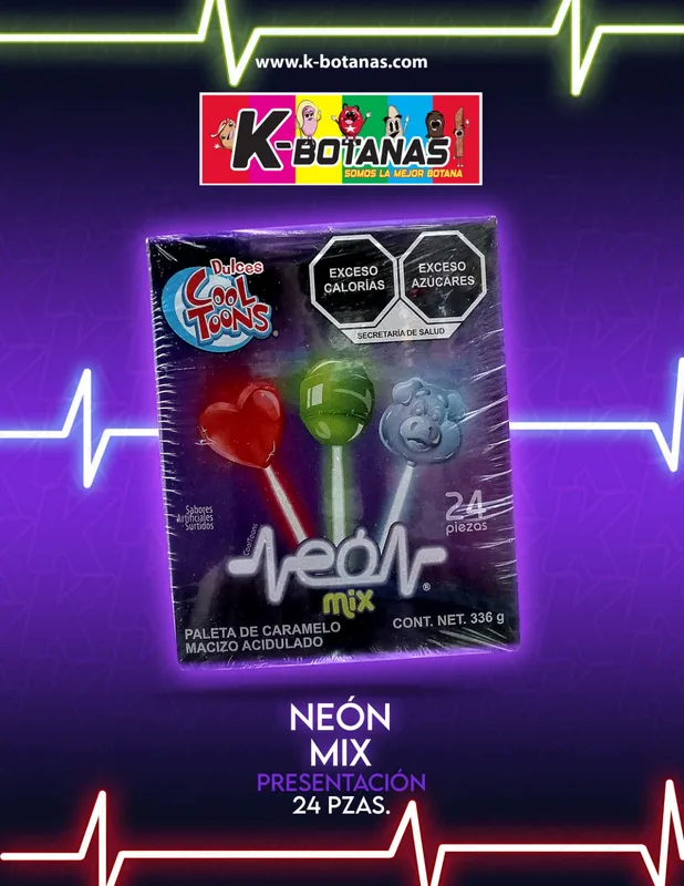 COOL TOONS NEÓN MIX 24 PZAS