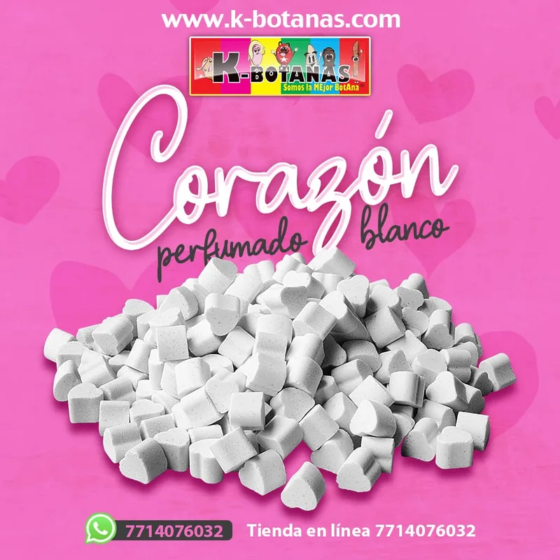 Corazón Perfumado Blanco 1 KG