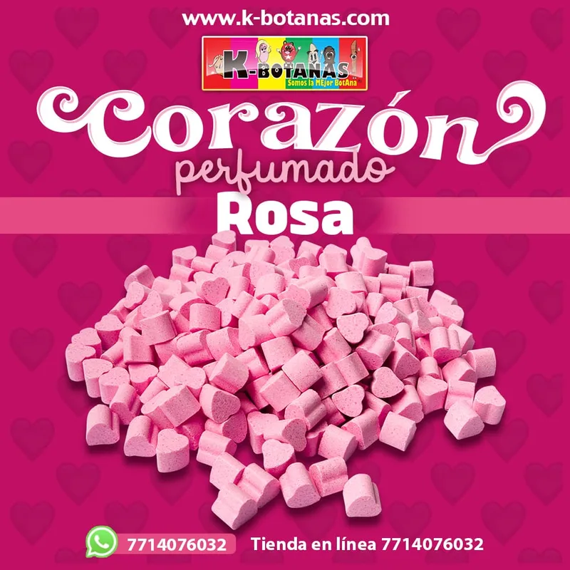 Corazón Perfumado Rosa 1 KG