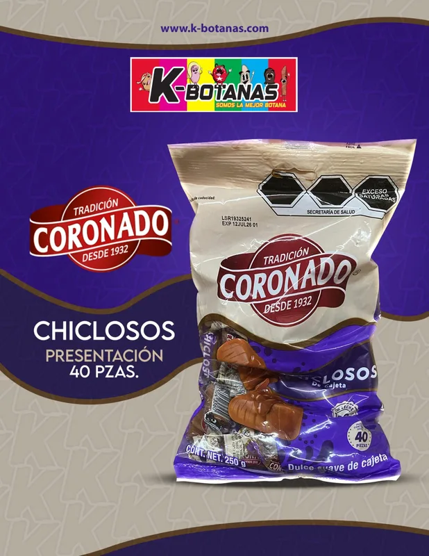 CORONADO CHICLOSOS 40 PZAS