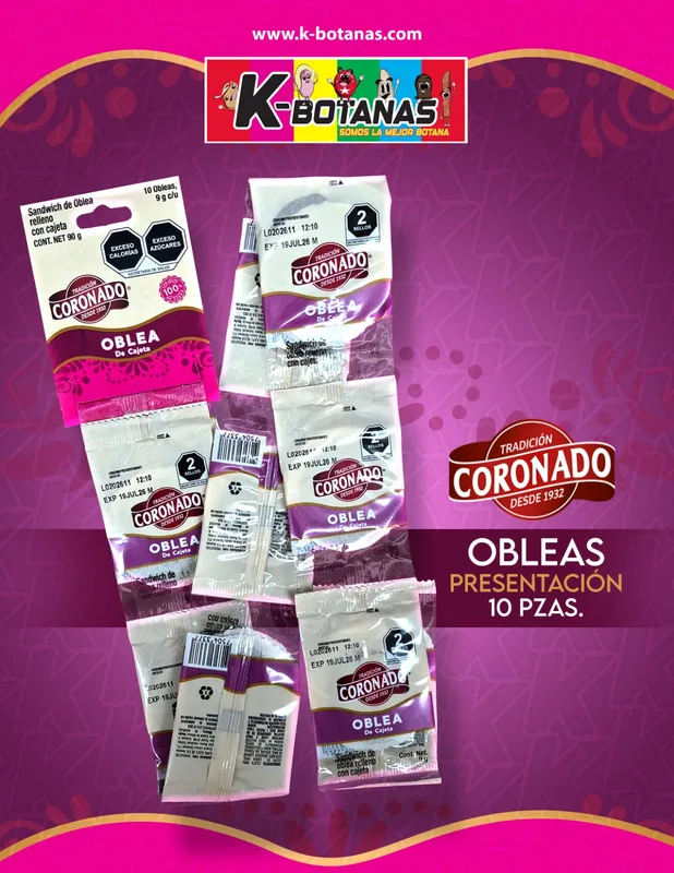 CORONADO OBLEAS 10 PZAS