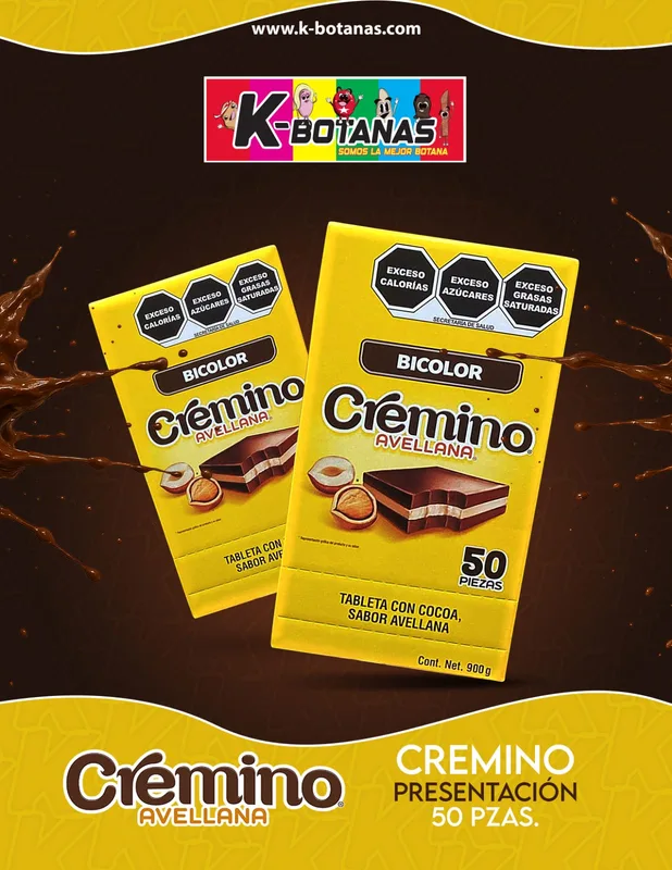CREMINO AVELLANA 50 pzas 900gr