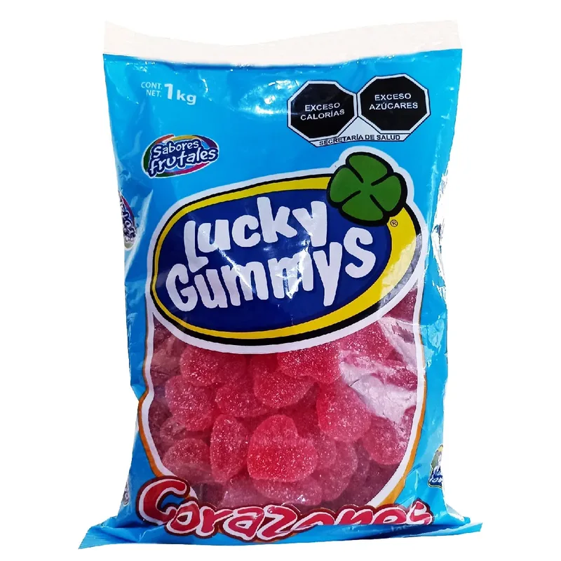 Cuanda gomita Lucky Gummys Corazón bolsa con 1 kilo
