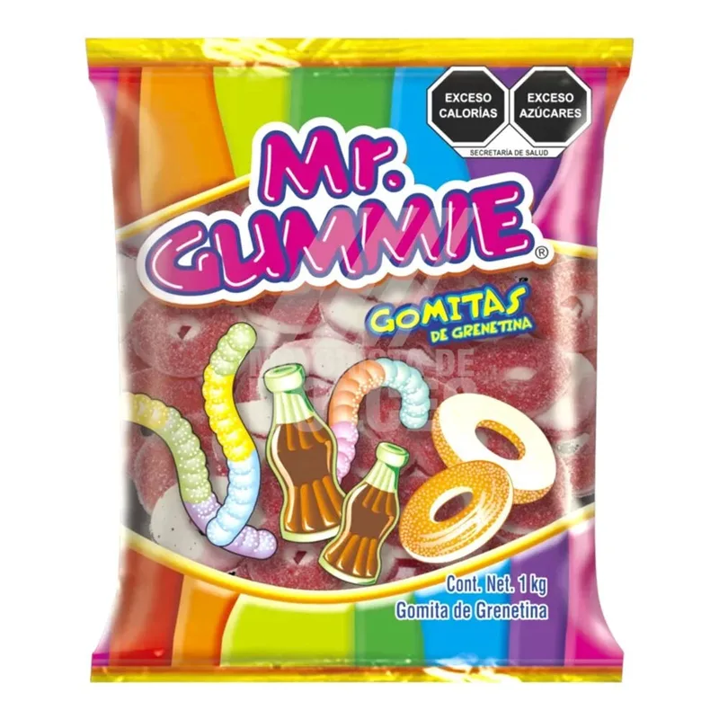 Cuétara gomitas Mr.Gummie Aros SANDIA bolsa con 1 kilo