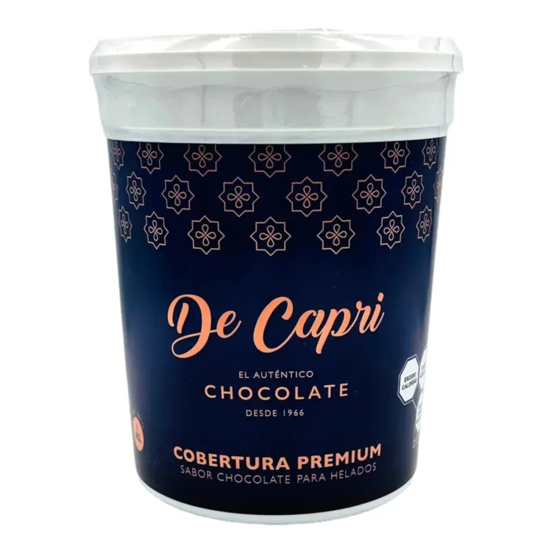DCapri Cobertura de Chocolate para Helado bote con 1 kilo