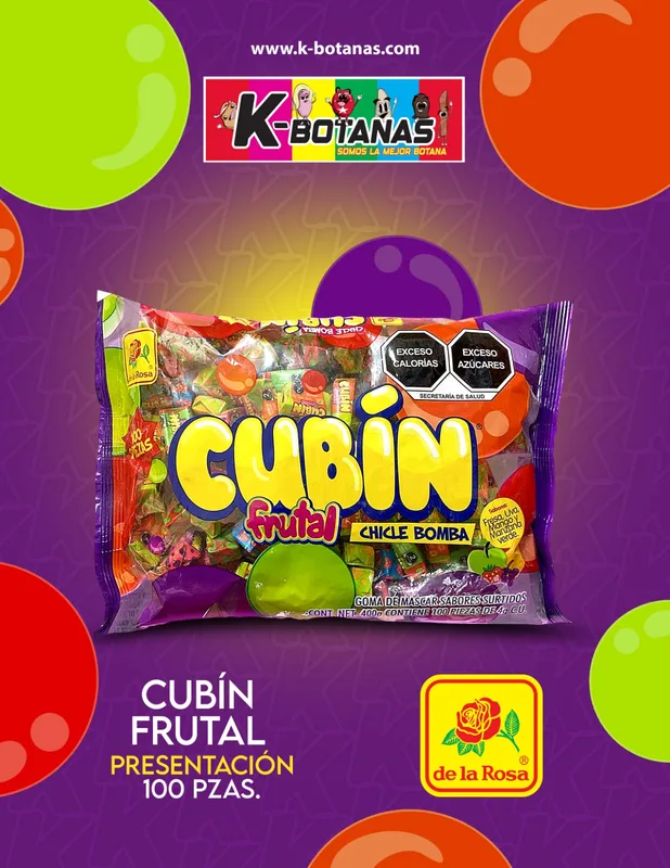 DE LA ROSA CUBÍN FRUTAL 100 PZAS