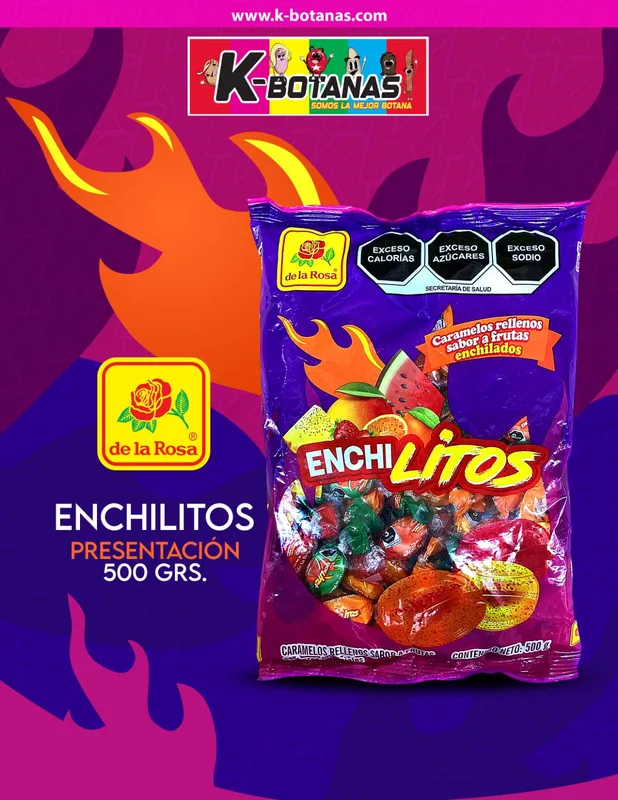 DE LA ROSA ENCHILITOS 500 GRS
