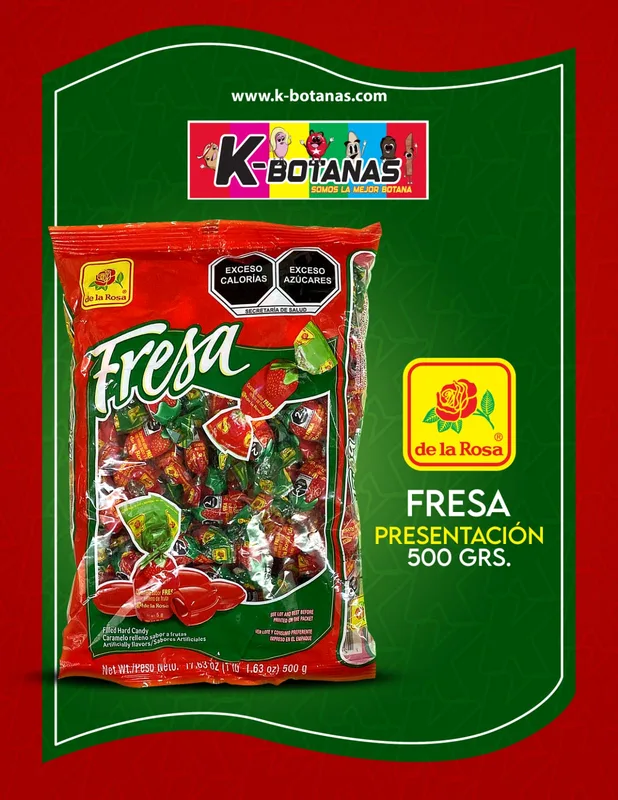 DE LA ROSA FRESA 500 GRS