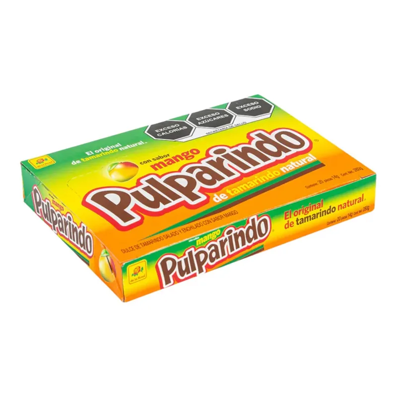 de la Rosa Pulparindo Grande MANGO paquete con 20 piezas
