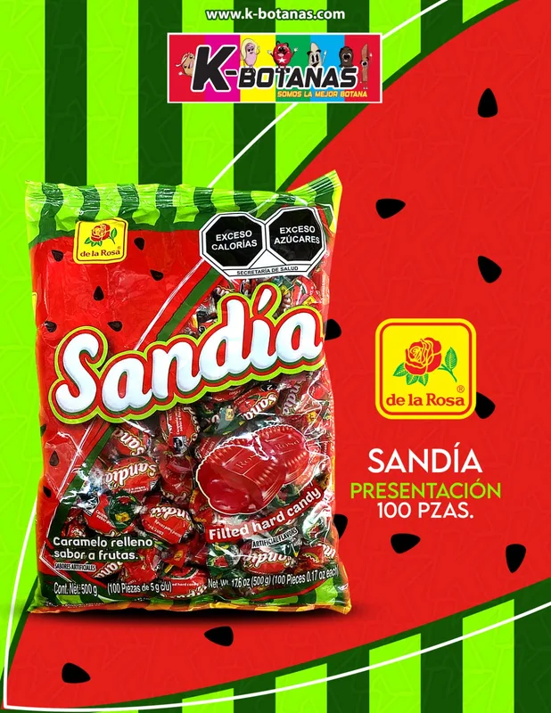 DE LA ROSA SANDÍA 100 PZAS
