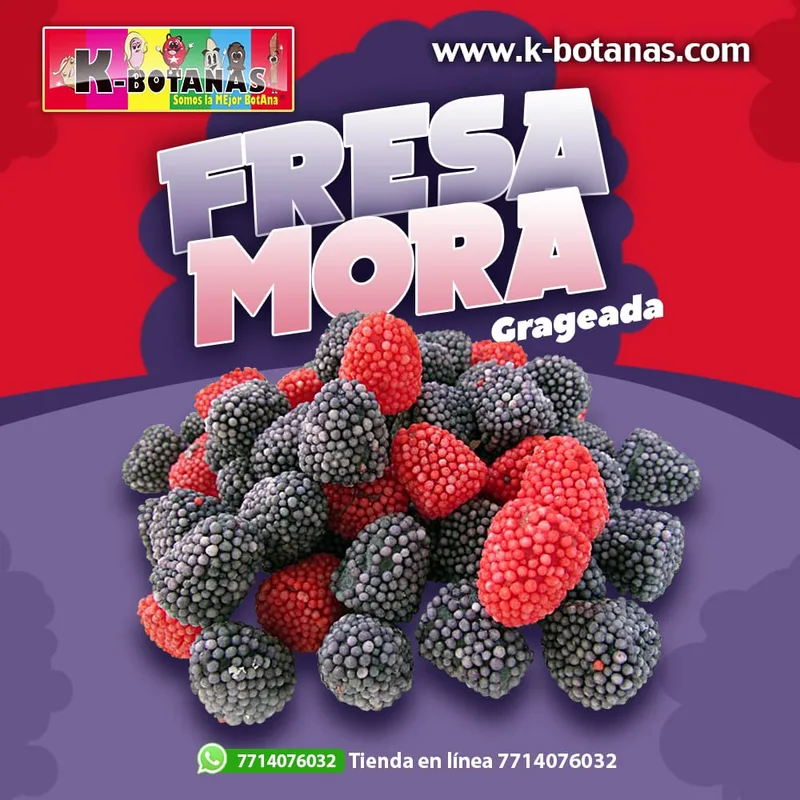 Fresa-Mora Grageada 1 KG