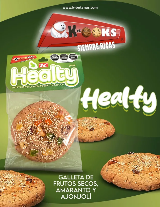 Galleta KKOOKS Healthy 90g – Frutos Secos, Amaranto y Ajonjolí