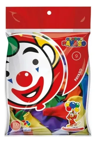 Globos Payaso #9 SURTIDO bolsa con 100 piezas