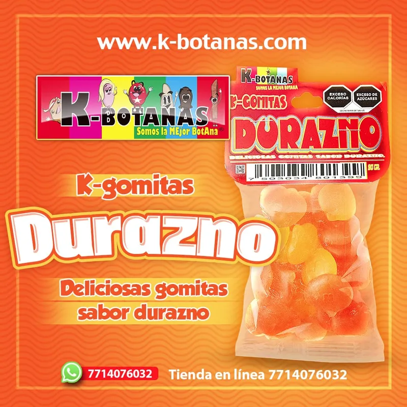 Gomita de Durazno 90 Gr.