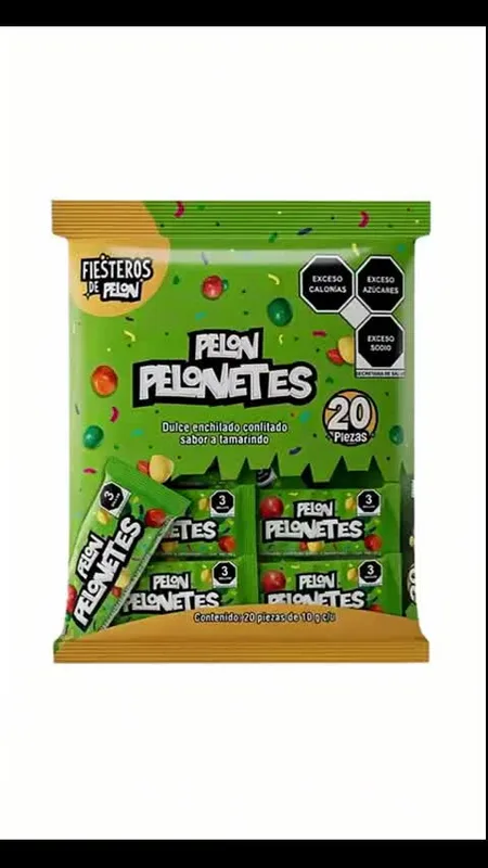 Hersheys Pelonetes Fiestero Sachet bolsa con 20 piezas de 10g