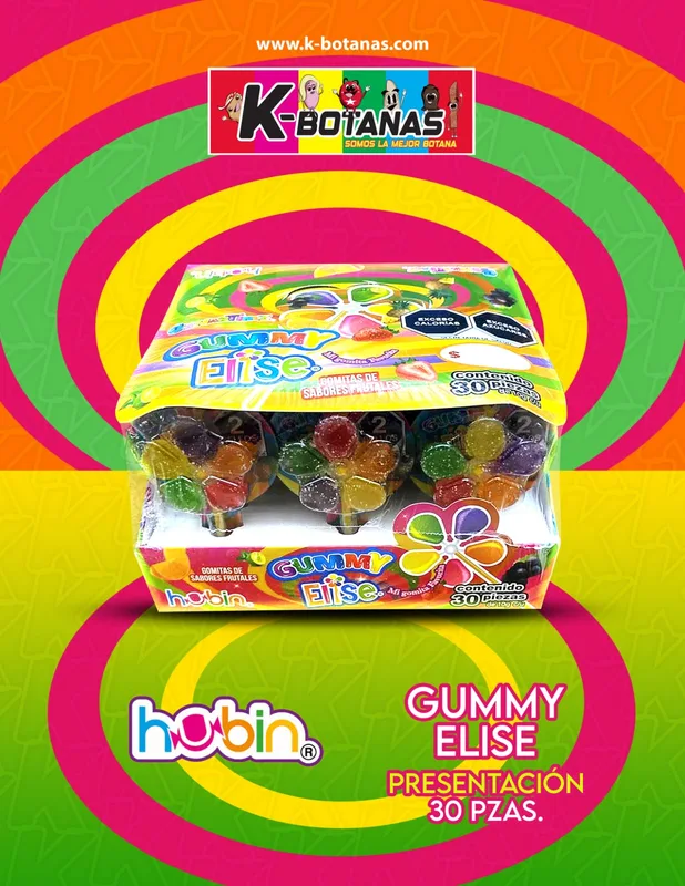 HUBIN GUMMY ELISE 30 PZAS