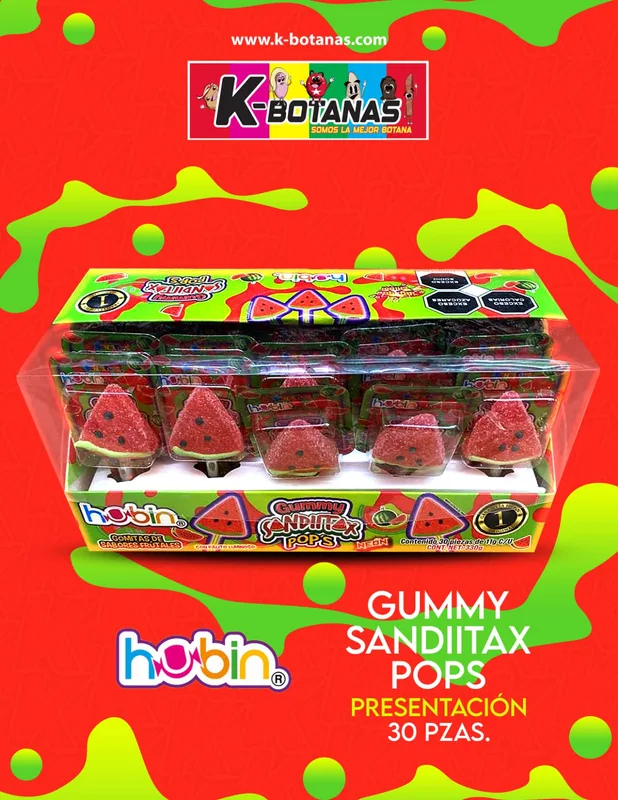 HUBIN GUMMY SANDIITAX POP´S 30 PZAS
