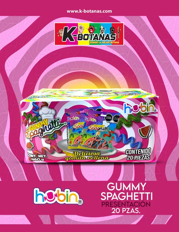 HUBIN GUMMY SPAGHETTI 20 PZAS