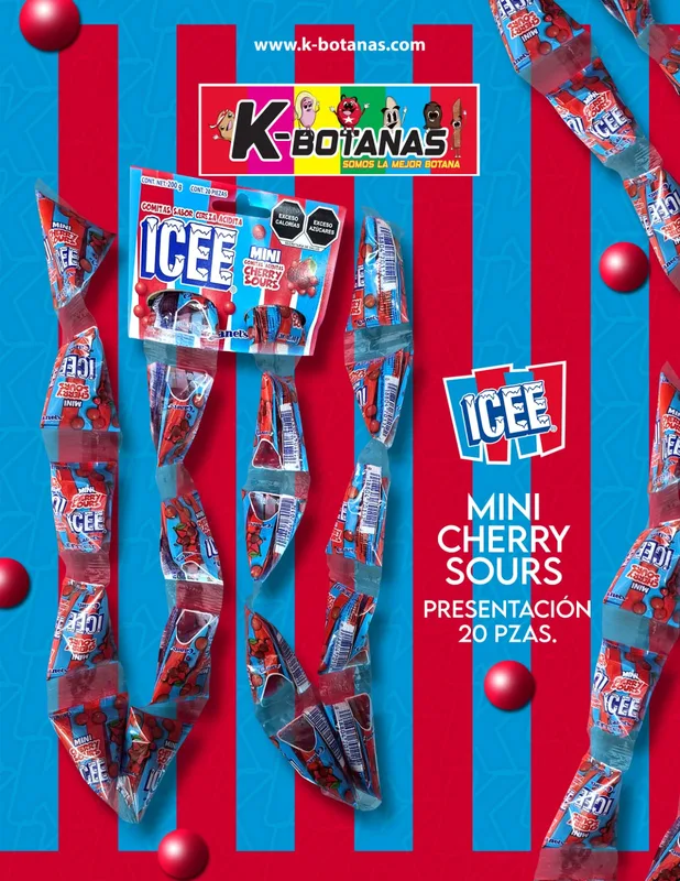 ICEE MINI CHERRY SOURS 20 PZAS