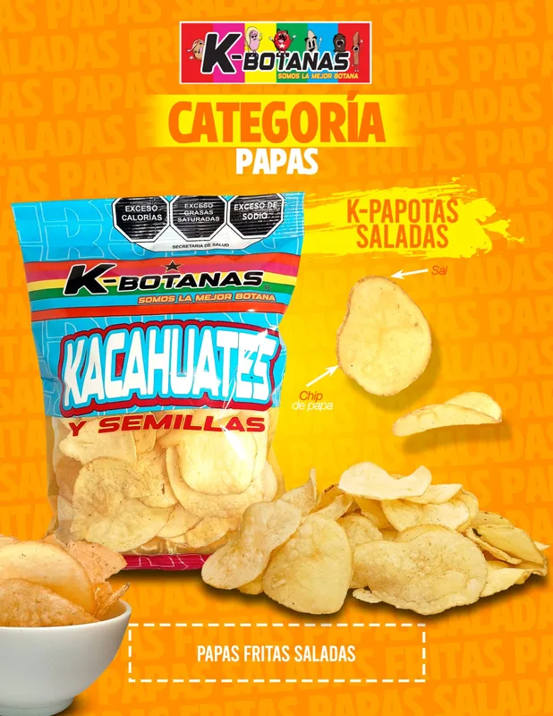 K-papotas Fritas Saladas 100 Gr.