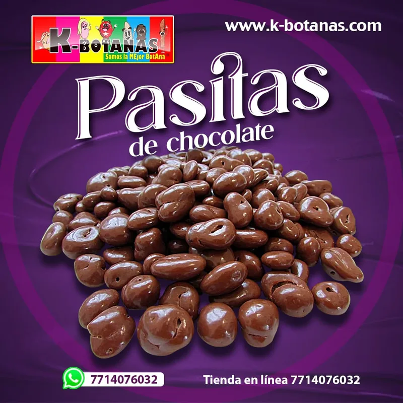 Pasitas Con Chocolate 1 KG