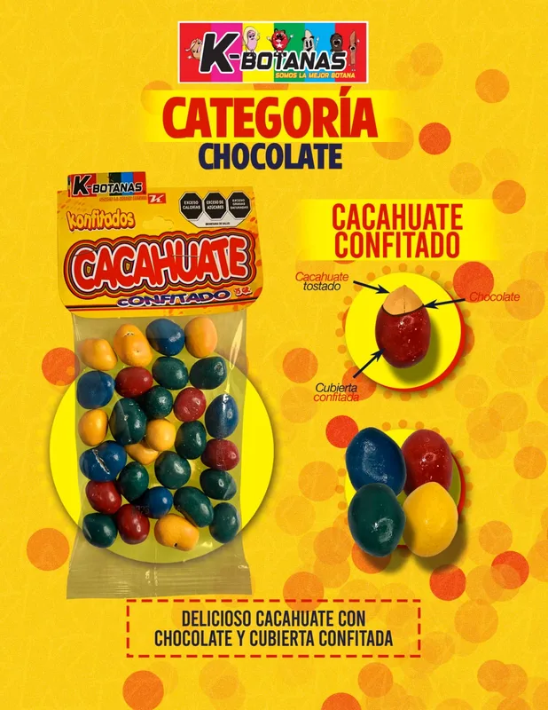Konfitados Cacahuate Confitado 75 Gr.