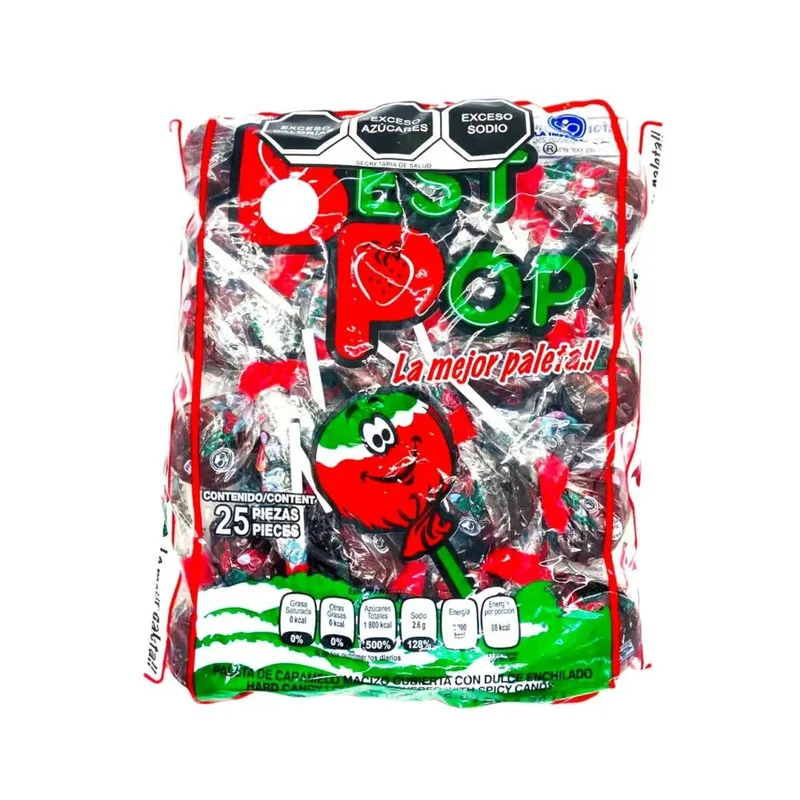 La Imperial paleta Best Pop FRESA bolsa con 25 piezas