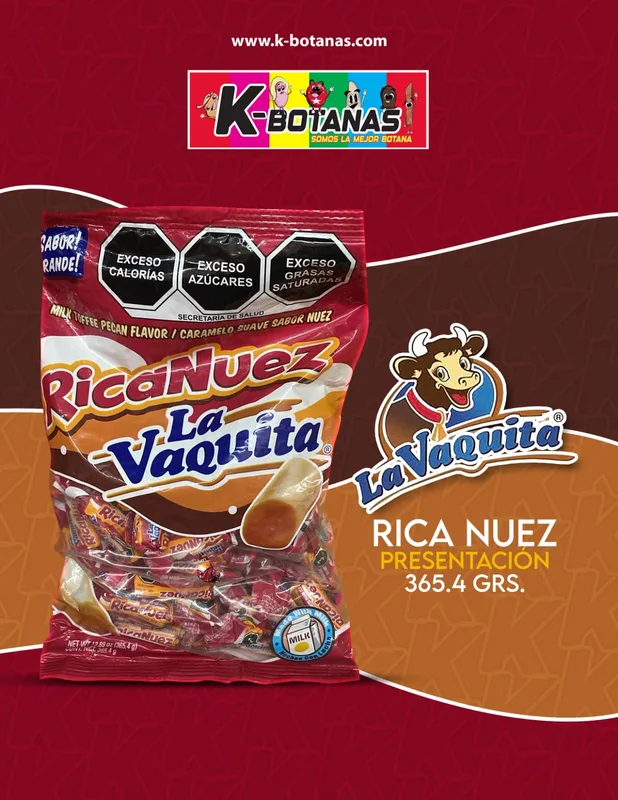 LA VAQUITA RICA NUEZ 365.4 GR