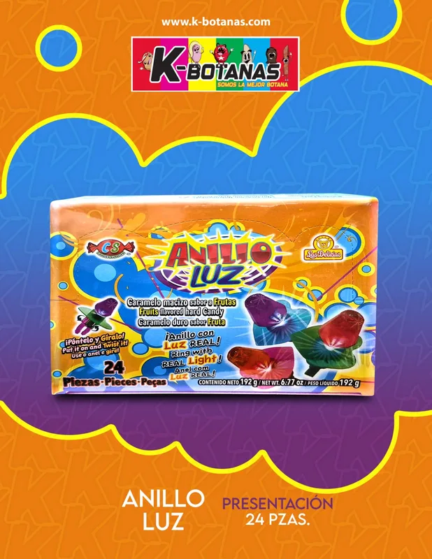 LAS DELICIAS ANILLO LUZ 24 PZAS