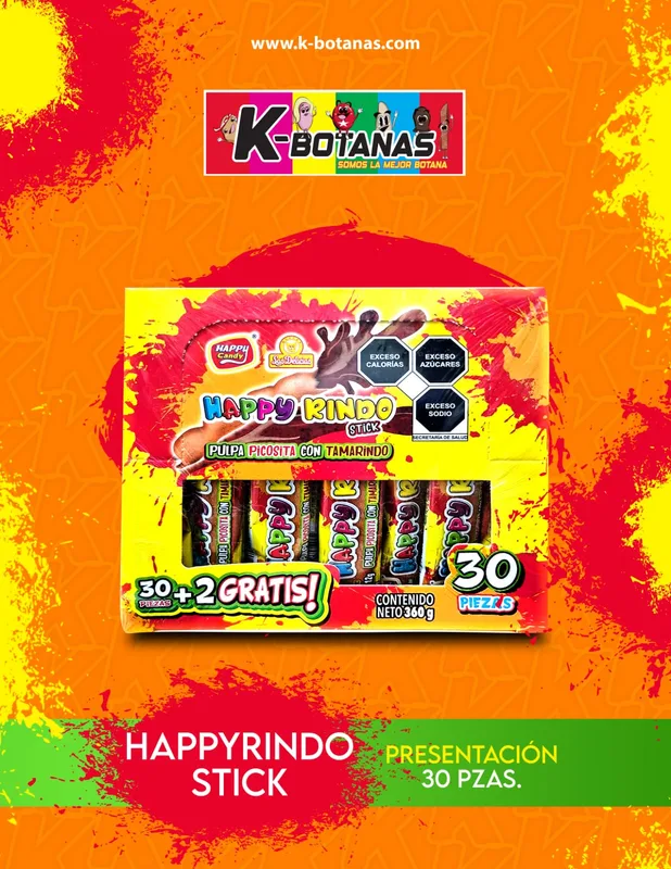 LAS DELICIAS HAPPY RINDO STICK 30 PZAS