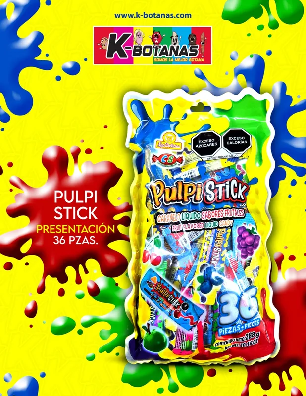 LAS DELICIAS PULPI STICK 36 PZAS