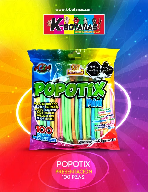 LAS DELISIAS POPOTIZ MINI 100 PZAS .170gr