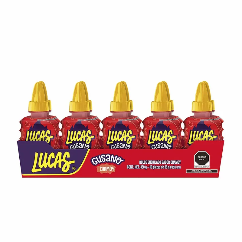 Lucas Gusano CHAMOY paquete con 10 piezas