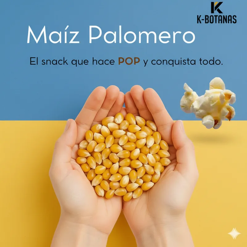 Maíz Palomero Jacks Superior 1 KG | Tipo Mariposa Gran Expansión