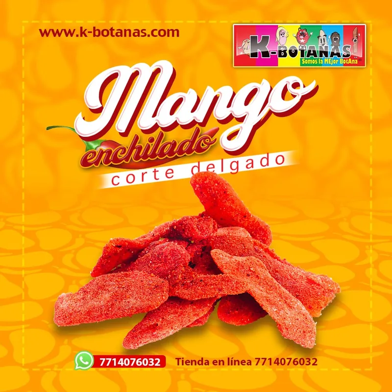 Mango Deshidratado Enchilado Corte Delgado 1 KG
