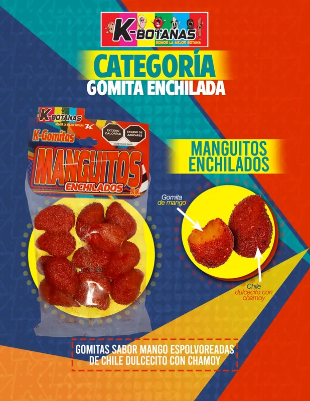 Gomitas Manguitos Enchilados 90 Gr.