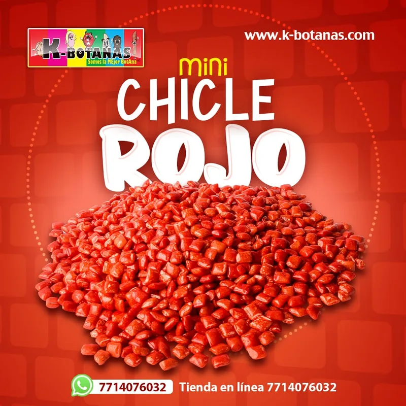 Mini Chicle Cuadro Rojo 1 KG