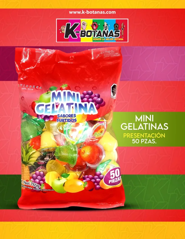 MINI GELATINA 50 PZAS