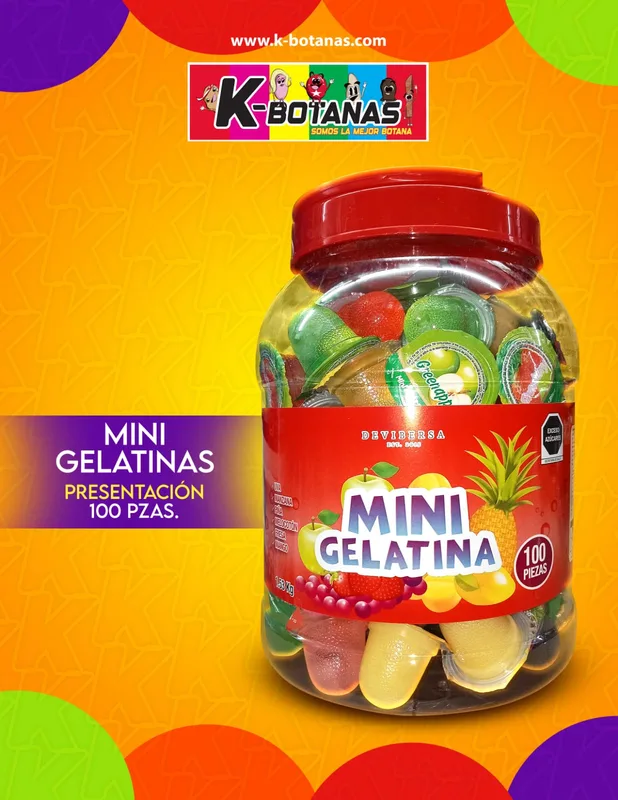 MINI GELATINA 100 PZAS